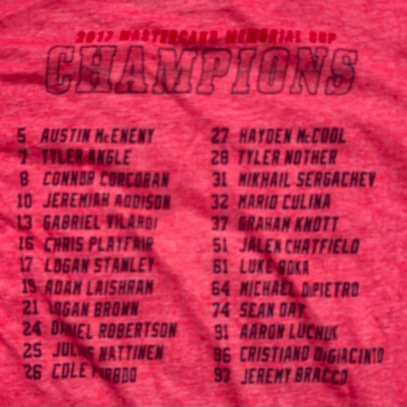 New 2017 Windsor Spitfire CHL OHL Memorial Cup Champions Hockey Womens Sz XL Red - Picture 8 of 9